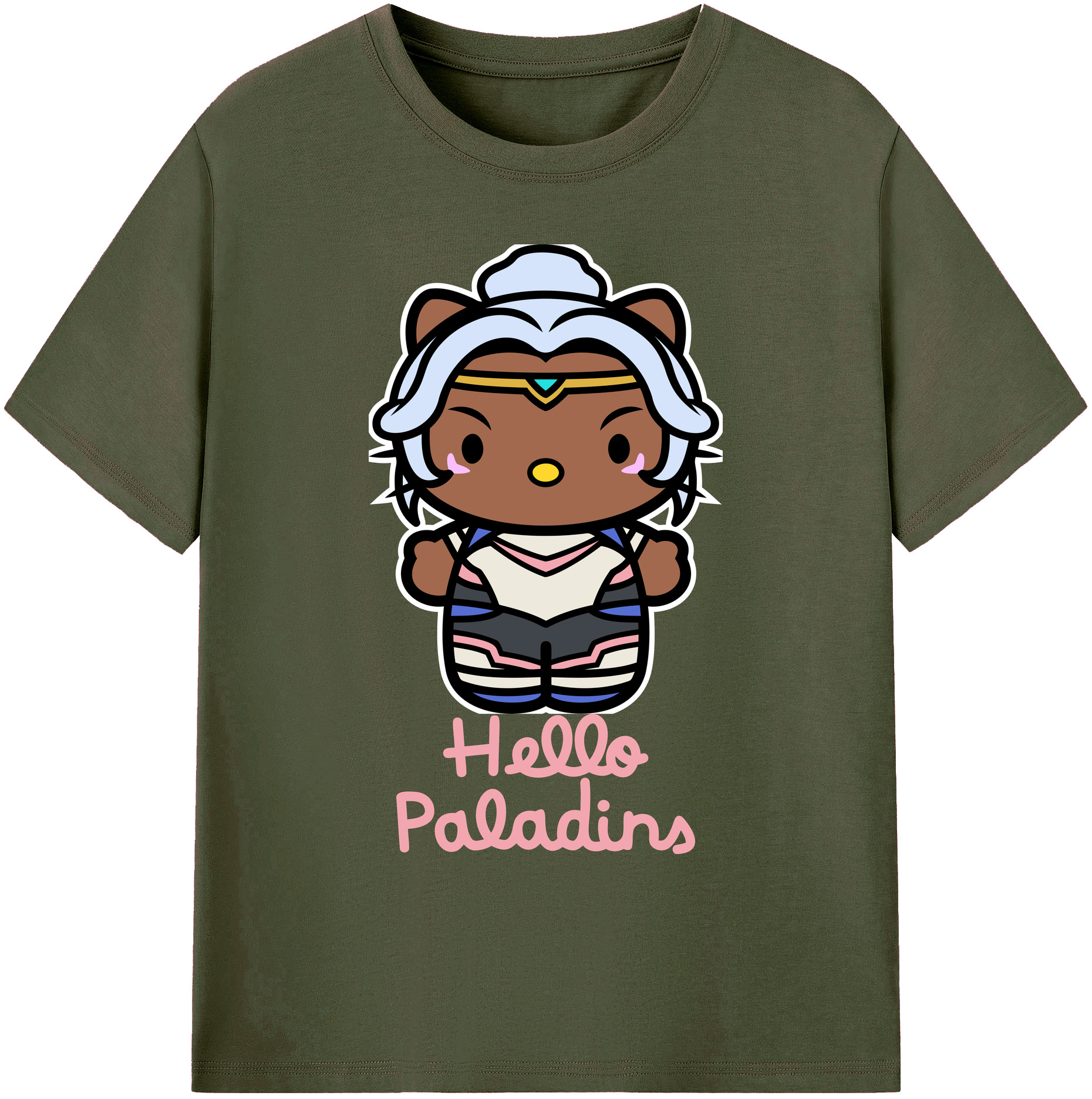 （画像用） Hello Kitty ハローキティ 綿100％ メンズ半袖Tシャツ｜肌触りやわらか＆通気性